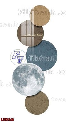 File tranh File in tranh decor gắn led LED318 (bản gốc) treo phòng ăn