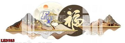 File tranh gốc File in tranh decor gắn led LED323 (bản quyền) độc đáo