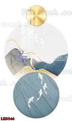 File PSD File in tranh decor gắn led LED346 (chất lượng in ấn)