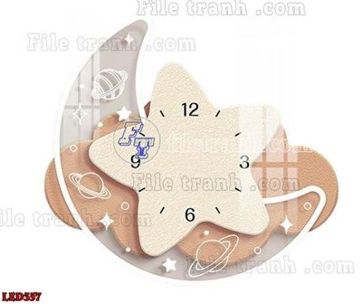 File tranh File in tranh decor gắn led LED357 (gốc) chủ đề trẻ em