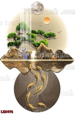 File gốc File in tranh decor gắn led LED372 (dành cho trang trí nội thất)