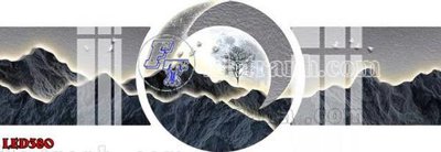 File PSD File in tranh decor gắn led LED380 (bản gốc) đã tách nền