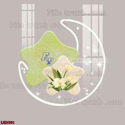 File in mica File in tranh decor gắn led LED391 (bản gốc) sắc sảo
