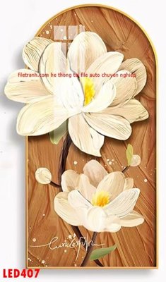 File gốc File in tranh decor gắn led LED407 cho in ấn và thiết kế