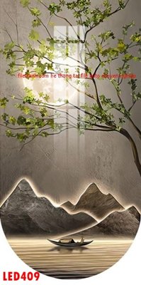File tranh gốc File in tranh decor gắn led LED409 (sắc nét từng chi tiết)