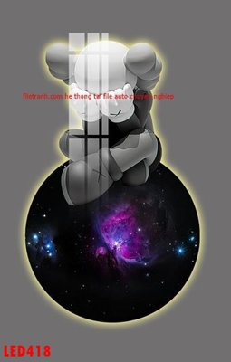 Download file File in tranh decor gắn led LED418 (chuẩn in) File in tranh decor gắn led LED418