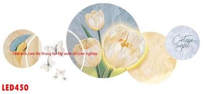 File in trần File in tranh decor gắn led LED450 (bản gốc) 5D