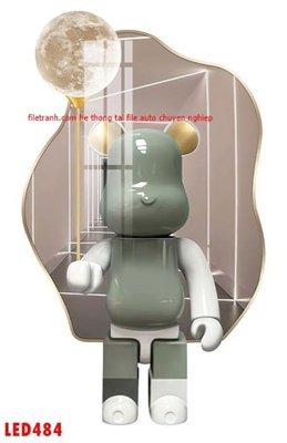 File gốc File in tranh decor gắn led LED484 (in tráng gương) hiện đại