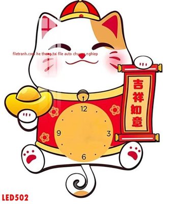 File tranh File in tranh decor gắn led LED502 (bản gốc) treo tường