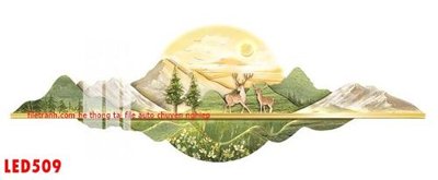 File gốc File in tranh decor gắn led LED509 (ảnh rõ nét) để in