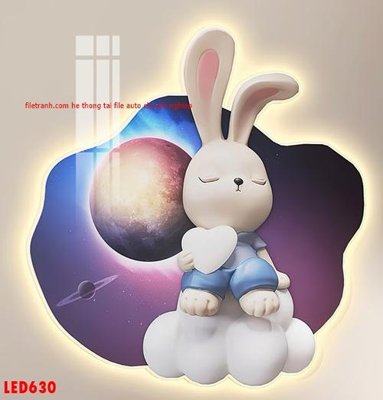 File tranh trang trí File in tranh decor gắn led LED630 (file gốc)