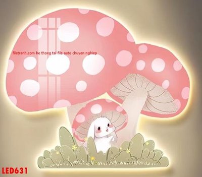 File gốc File in tranh decor gắn led LED631 (ảnh chi tiết) để in ấn