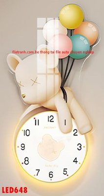 File gốc File in tranh decor gắn led LED648 (Filetranh.com) File in tranh decor gắn led LED648