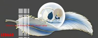 File tranh File in tranh decor gắn led LED660 (bản gốc) in lụa 5D