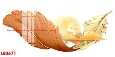 File tranh File in tranh decor gắn led LED671 (ảnh gốc) sắc nét hoàn hảo