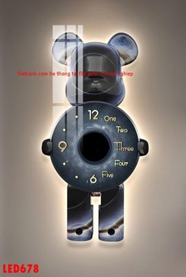 File gốc File in tranh decor gắn led LED678 cho in ấn và thiết kế