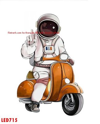 File gốc File in tranh decor gắn led LED715 (in lụa) tranh mã đáo
