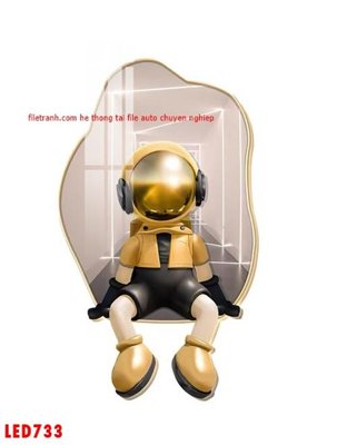 File gốc File in tranh decor gắn led LED733 (chuẩn CMYK) cho nhà in