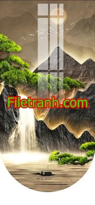 File tranh File in tranh decor gắn led LED804 (bản gốc) treo quán cafe