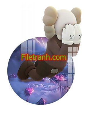 File in trần File in tranh decor gắn led LED827 (file gốc) hoa văn 3D