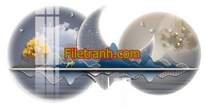 Download file gốc File in tranh decor gắn led LED889 (dùng cho in ấn)