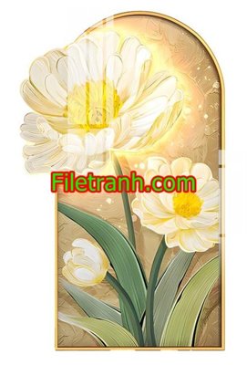 File ảnh File in tranh decor gắn led LED969 (gốc) in PP, decal
