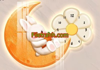 Download file gốc File in tranh decor gắn led LED990 (in mica) trong suốt