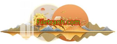 File in trần File in tranh decor gắn led LED997 (bản gốc) mây trời