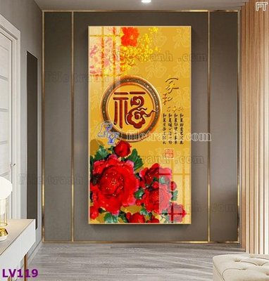 File ảnh Tranh trang trí lối vào 1 tấm LV119 (gốc) in backdrop sự kiện