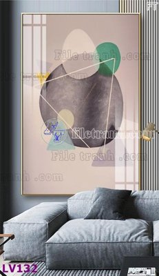 Download file gốc Tranh trang trí lối vào 1 tấm LV132 (in lụa) cao cấp