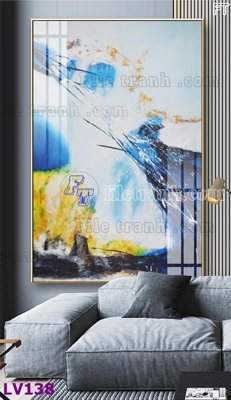 File gốc in tráng gương Tranh trang trí lối vào 1 tấm LV138 chi tiết