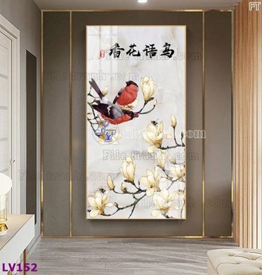 Hình ảnh file gốc in trần nhà Tranh trang trí lối vào 1 tấm LV152