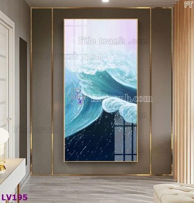 Download file gốc Tranh trang trí lối vào 1 tấm LV195 (in mica) trong suốt