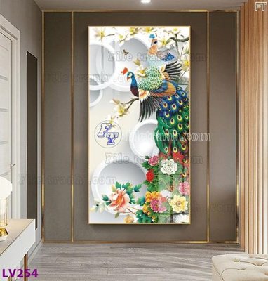 File gốc Tranh trang trí lối vào 1 tấm LV254 (phiên bản chuẩn) để in ấn