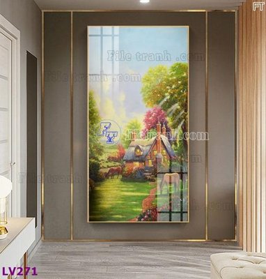 File in trần Tranh trang trí lối vào 1 tấm LV271 (bản gốc) trời sao