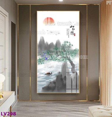 File ảnh Tranh trang trí lối vào 1 tấm LV298 (gốc) dùng in Pano
