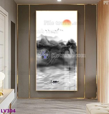 File gốc Tranh trang trí lối vào 1 tấm LV304 (cho in ấn) độc quyền