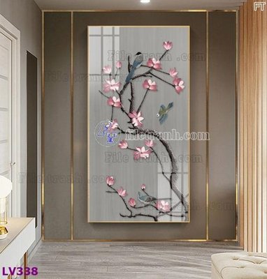 File gốc Tranh trang trí lối vào 1 tấm LV338 (chuẩn màu) cho in offset