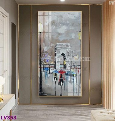 File tranh Tranh trang trí lối vào 1 tấm LV353 (bản gốc) in canvas