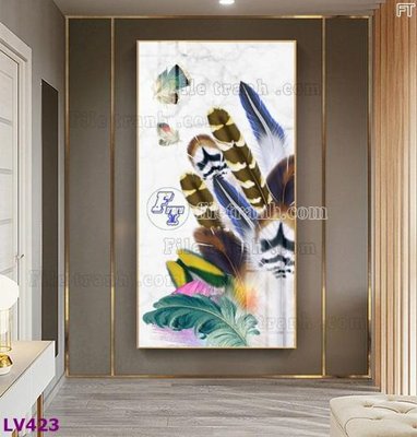 File tranh gốc Tranh trang trí lối vào 1 tấm LV423 chủ đề hiện đại