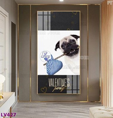 File tranh gốc Tranh trang trí lối vào 1 tấm LV427 (bản quyền) độc đáo