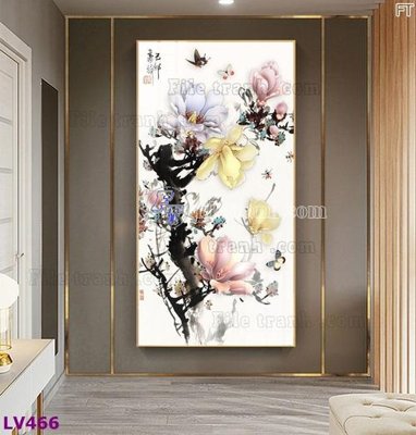 File tranh gốc Tranh trang trí lối vào 1 tấm LV466 (bản quyền) file PSD