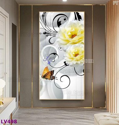 File tranh Tranh trang trí lối vào 1 tấm LV498 (gốc) chủ đề trừu tượng