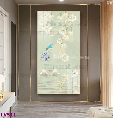 File gốc Tranh trang trí lối vào 1 tấm LV511 (in mica) làm bảng hiệu