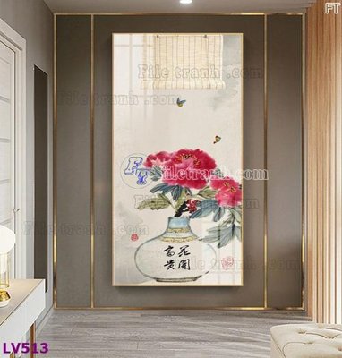File tranh gốc Tranh trang trí lối vào 1 tấm LV513 (bản quyền) độc đáo