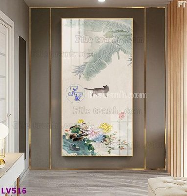 Tải file gốc Tranh trang trí lối vào 1 tấm LV516 (để in lụa)