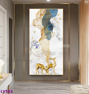 File gốc Tranh trang trí lối vào 1 tấm LV563 (in mica) cắt laser