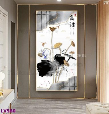 Tải file Tranh trang trí lối vào 1 tấm LV580 (ảnh gốc) in gạch 3D