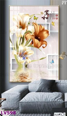 Tải file PSD Tranh trang trí lối vào 1 tấm LV598 (nguyên layer) để in
