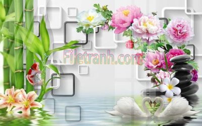 File PSD Tranh trang trí Spa làm đẹp MP848 (gốc) tách lớp chi tiết